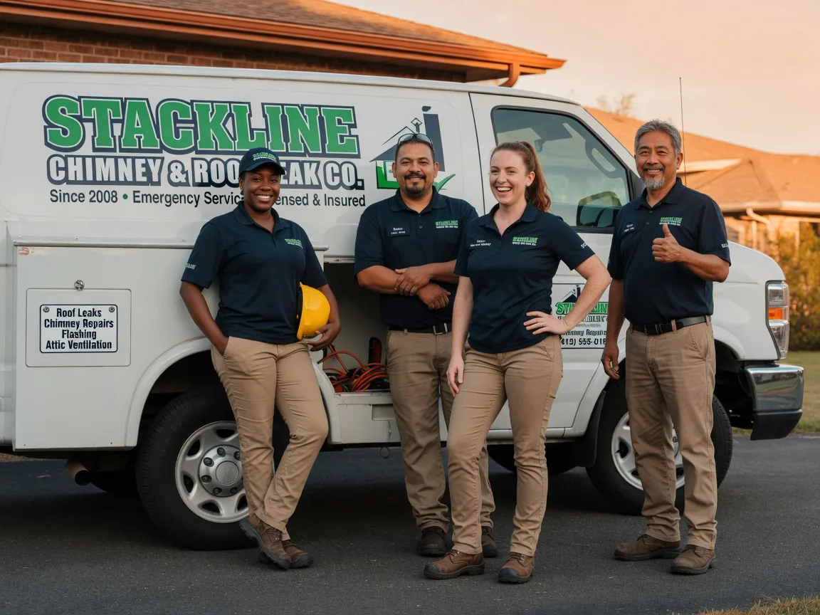 Chimney flashing repair company in Penrose, NC